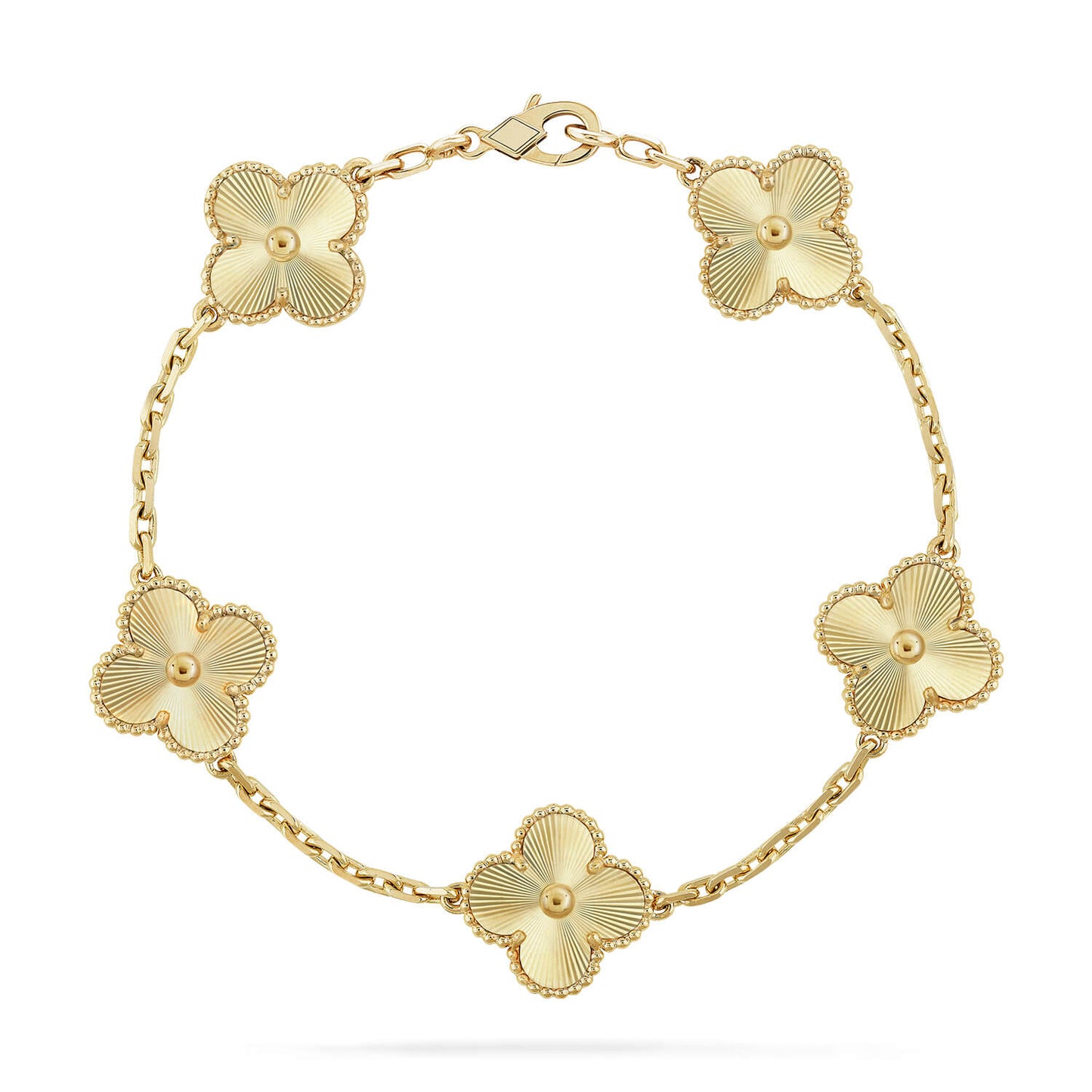 [ElanLuxe Jewelry]CLOVER 5 FLOWERS LASER BRACELET