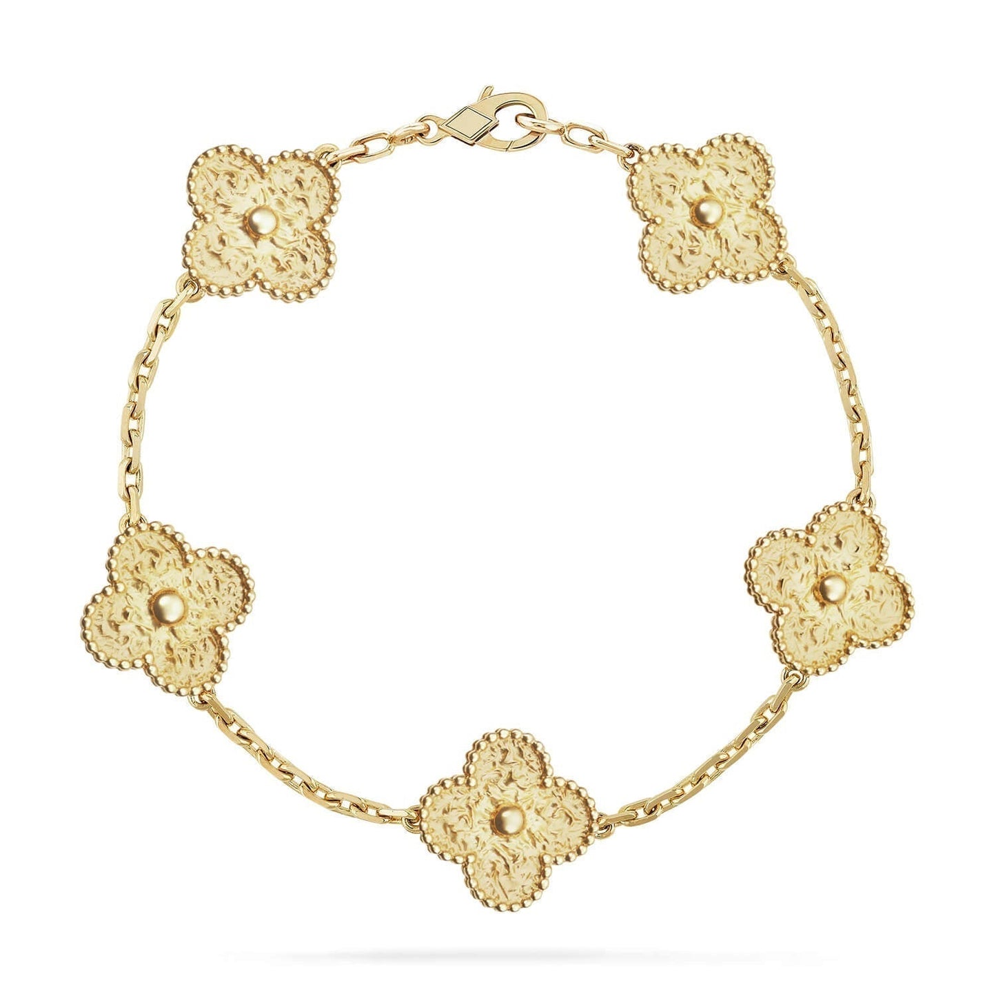 [ElanLuxe Jewelry]CLOVER 5 MOTIFS BRONZING BRACELET