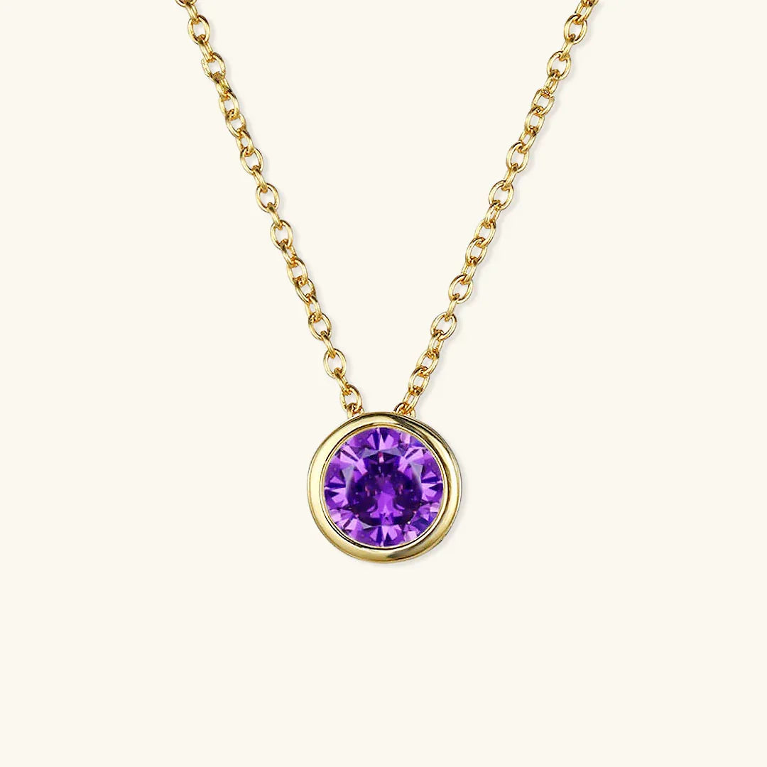 [ElanLuxe]Amelia Birthstone Necklace