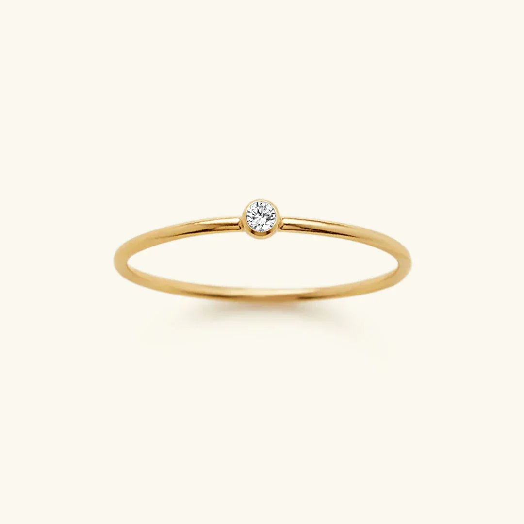 [ElanLuxe]Amelia Birthstone Stacker Ring