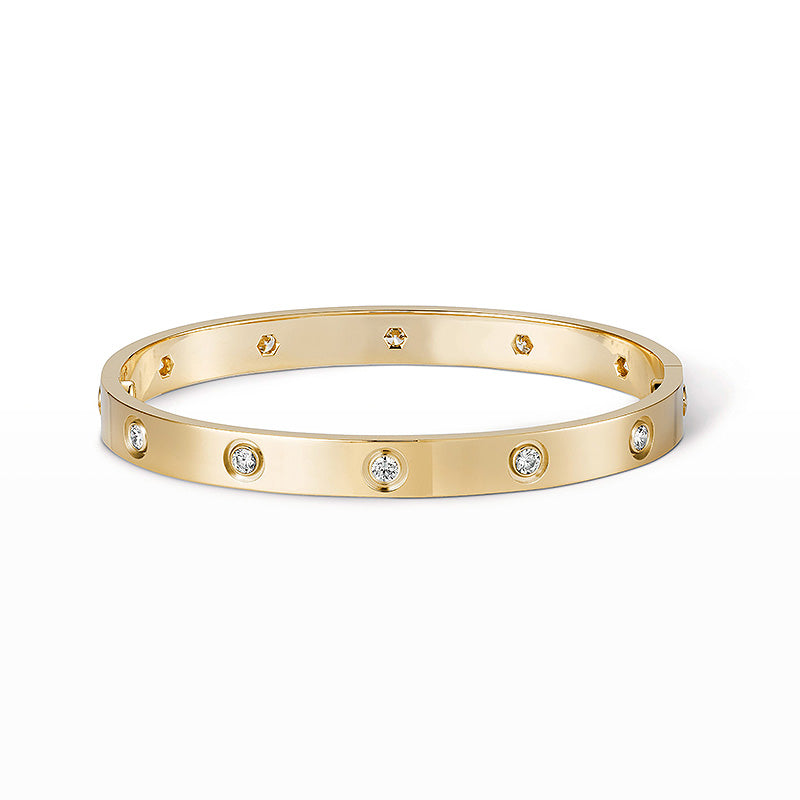 [ElanLuxe Jewelry]LOVE BRACELET 6.1MM 10 DIAMONDS