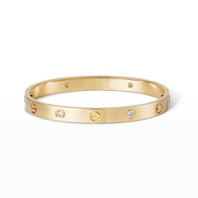 [ElanLuxe Jewelry]LOVE BRACELET 6.1MM 4 DIAMONDS