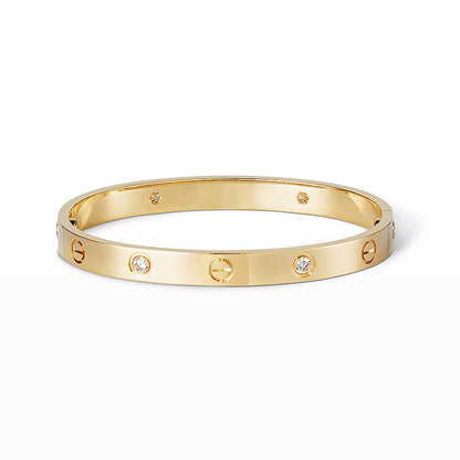 [ElanLuxe Jewelry]LOVE BRACELET 6.1MM 4 DIAMONDS