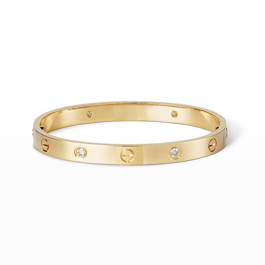 [ElanLuxe Jewelry]LOVE BRACELET 6.1MM 4 DIAMONDS