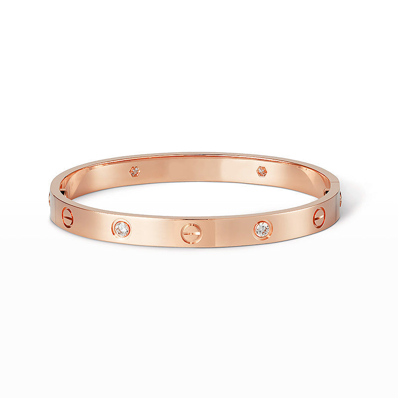 [ElanLuxe Jewelry]LOVE BRACELET 6.1MM 4 DIAMONDS
