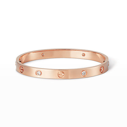 [ElanLuxe Jewelry]LOVE BRACELET 6.1MM 4 DIAMONDS