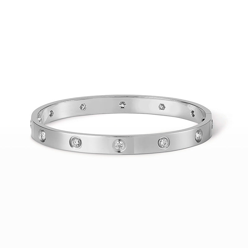 [ElanLuxe Jewelry]LOVE BRACELET 6.1MM 10 DIAMONDS