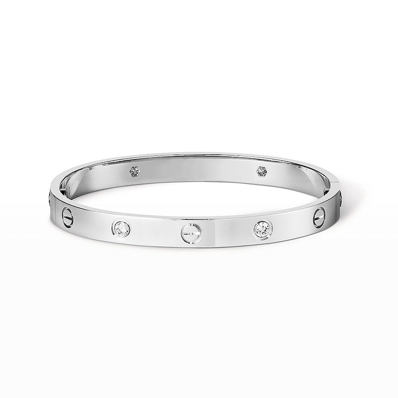 [ElanLuxe Jewelry]LOVE BRACELET 6.1MM 4 DIAMONDS