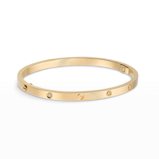 [ElanLuxe Jewelry]LOVE BRACELET 3.65MM 6 DIAMONDS