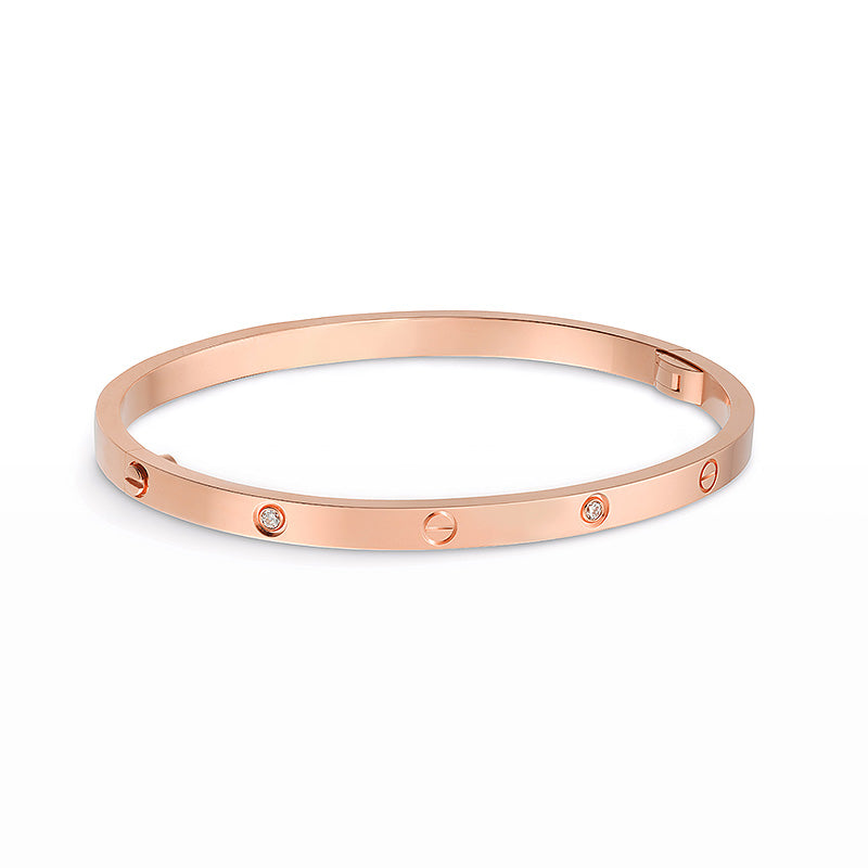 [ElanLuxe Jewelry]LOVE BRACELET 3.65MM 6 DIAMONDS