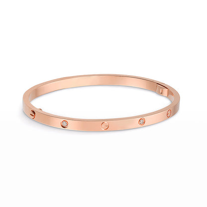 [ElanLuxe Jewelry]LOVE BRACELET 3.65MM 6 DIAMONDS