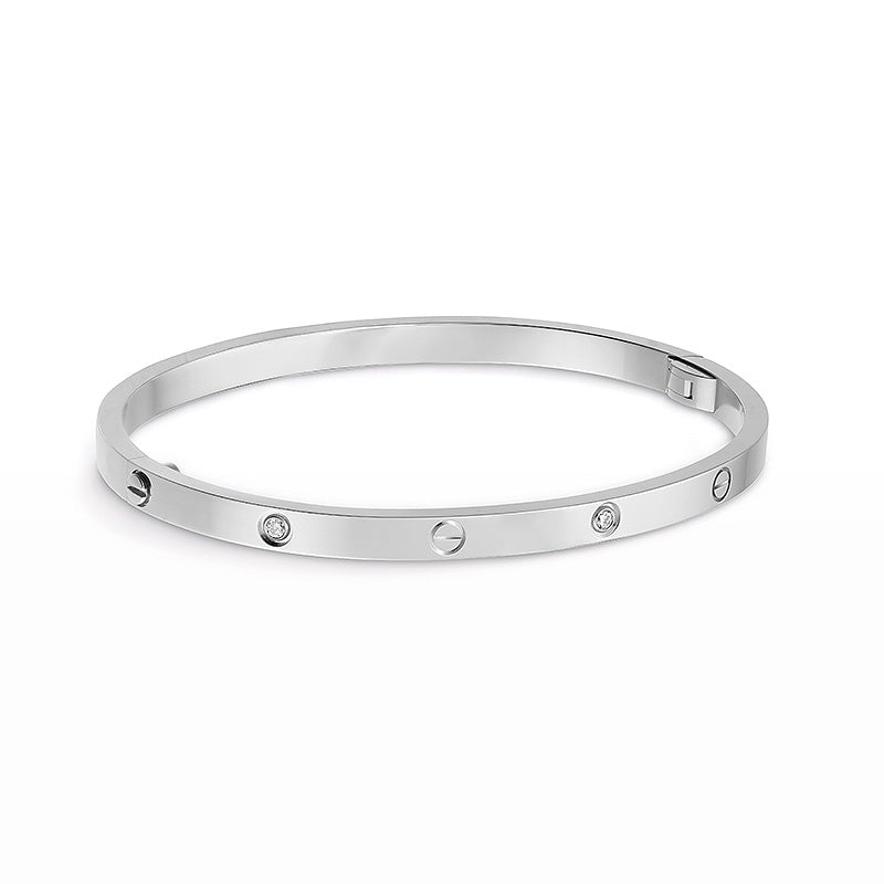 [ElanLuxe Jewelry]LOVE BRACELET 3.65MM 6 DIAMONDS