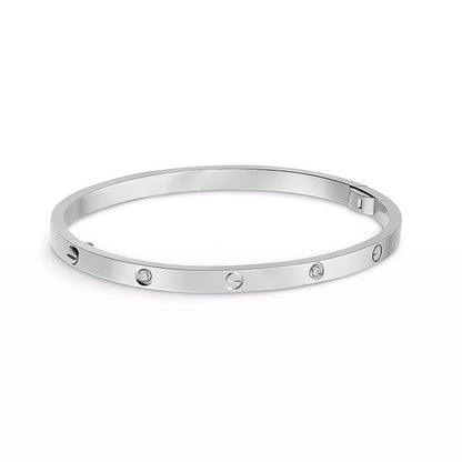 [ElanLuxe Jewelry]LOVE BRACELET 3.65MM 6 DIAMONDS
