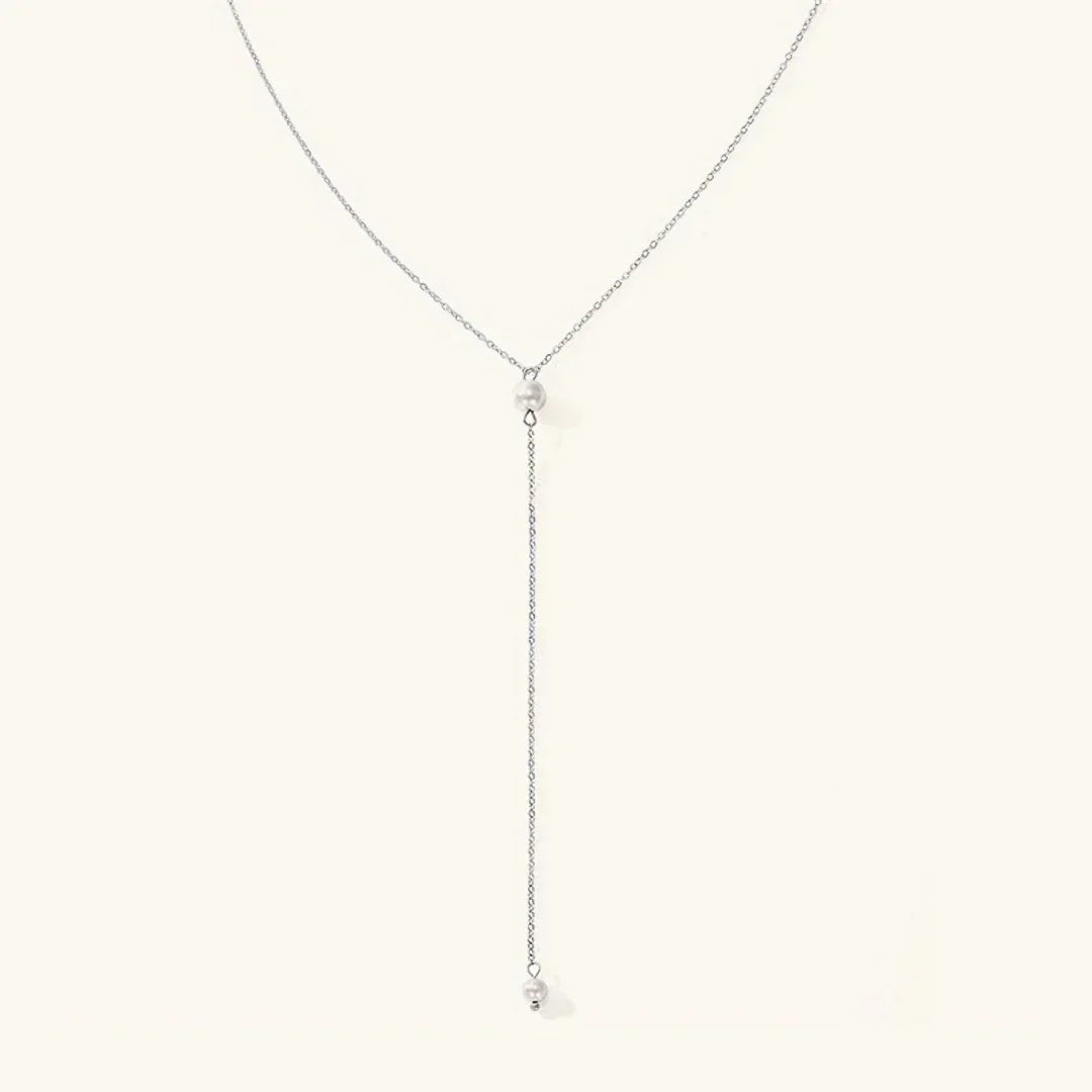 [ElanLuxe]Beatrice Pearl Tassel Necklace