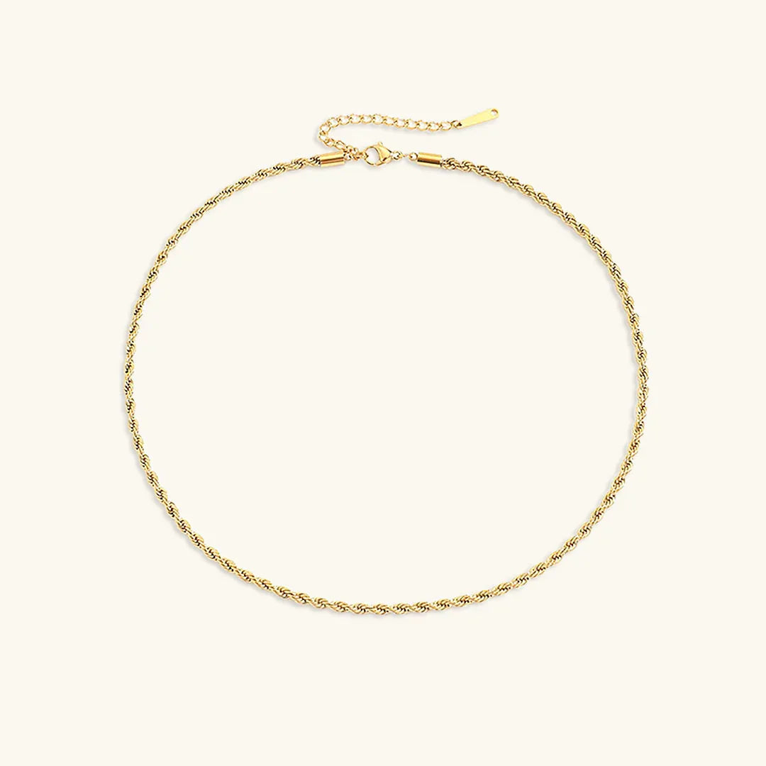 [ElanLuxe]Bianca Rope Chain Gold Necklace