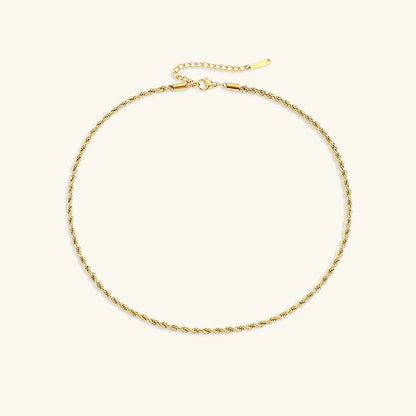 [ElanLuxe]Bianca Rope Chain Gold Necklace
