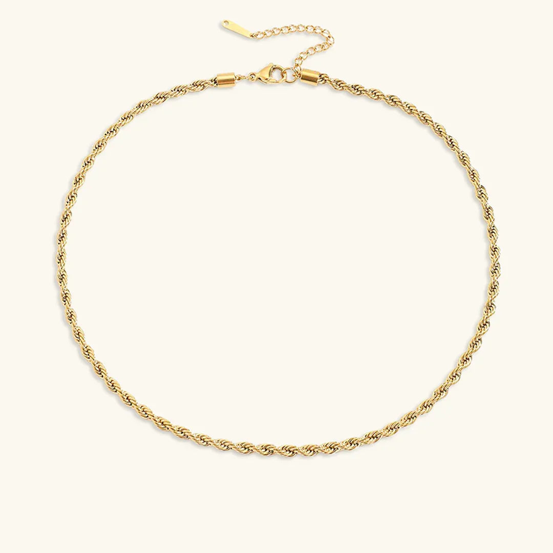 [ElanLuxe]Bianca Rope Chain Gold Necklace