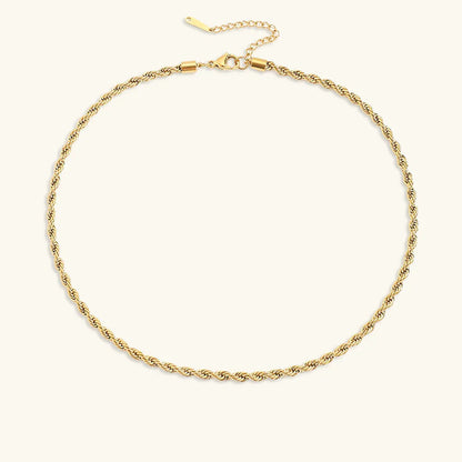 [ElanLuxe]Bianca Rope Chain Gold Necklace