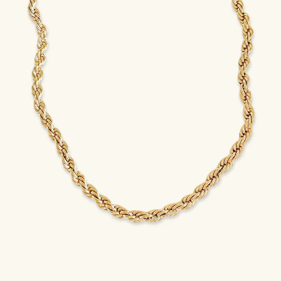 [ElanLuxe]Bianca Rope Chain Gold Necklace