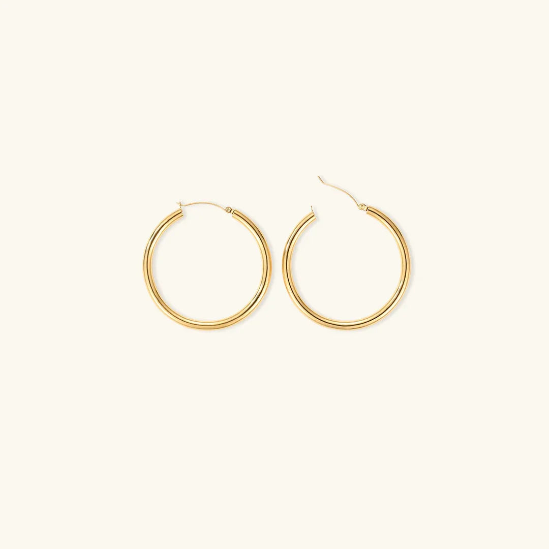[ElanLuxe]Broad Round Hoops