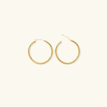 [ElanLuxe]Broad Round Hoops
