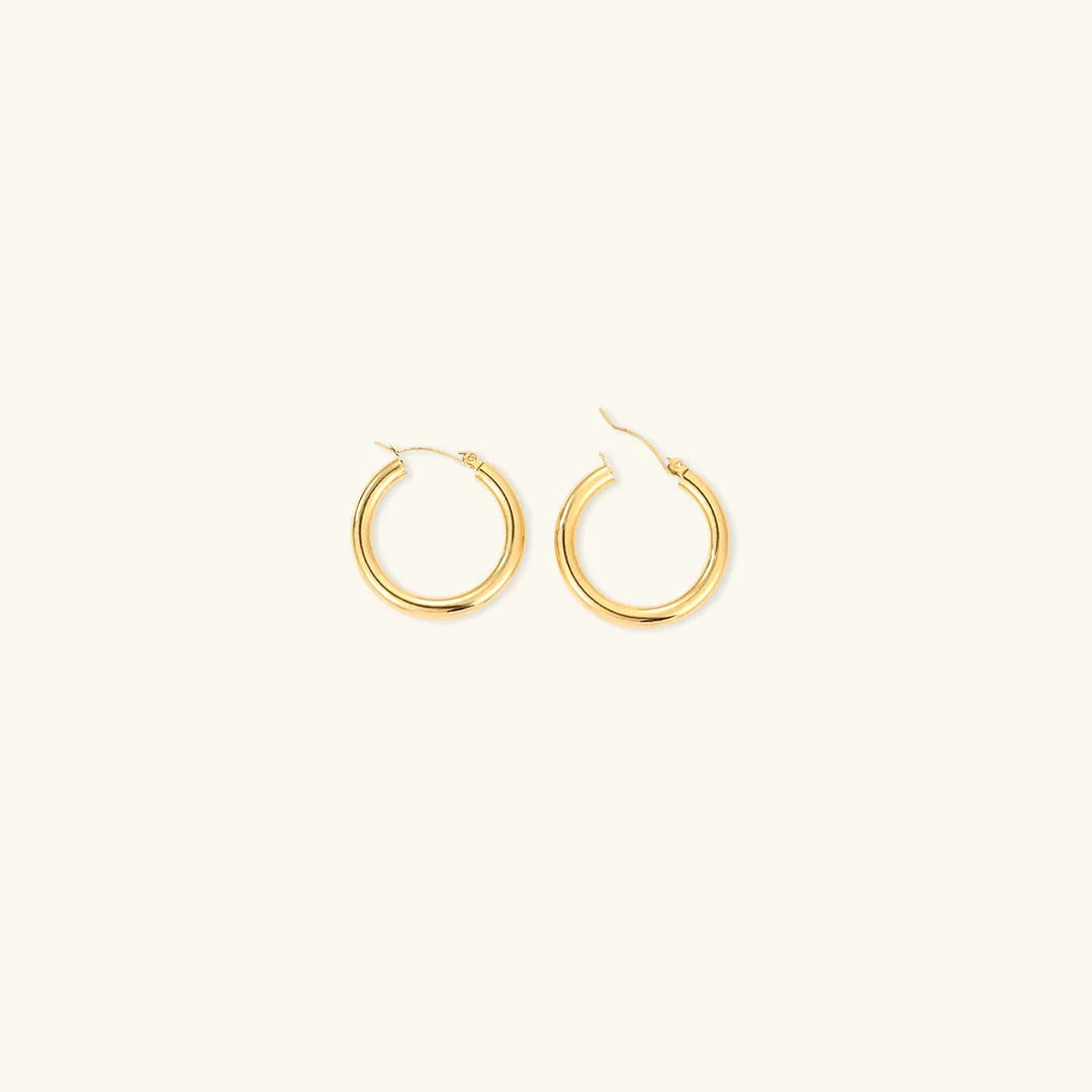 [ElanLuxe]Broad Round Hoops