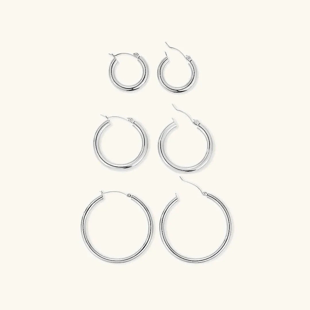 [ElanLuxe]Broad Round Hoops