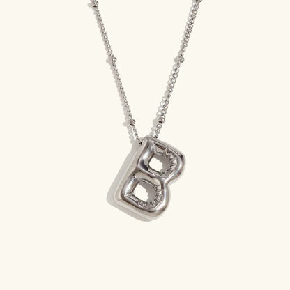[ElanLuxe]Balloon Gold Initial Necklace