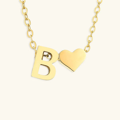 [ElanLuxe]Ria Initial Letter Gold Necklace