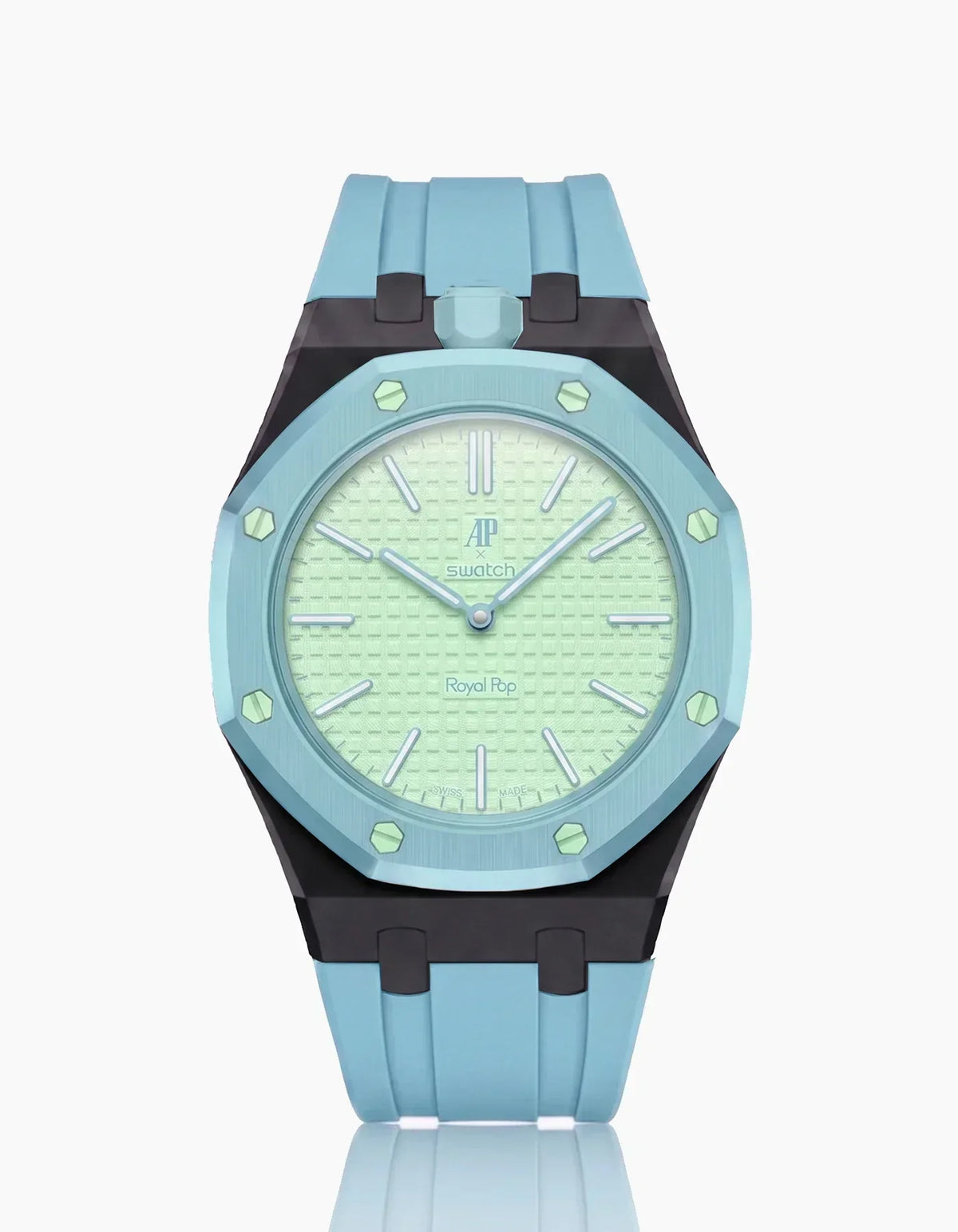 Silicone Strap & Case  Royal Pop  Blaue Acht(Customize  Colors)