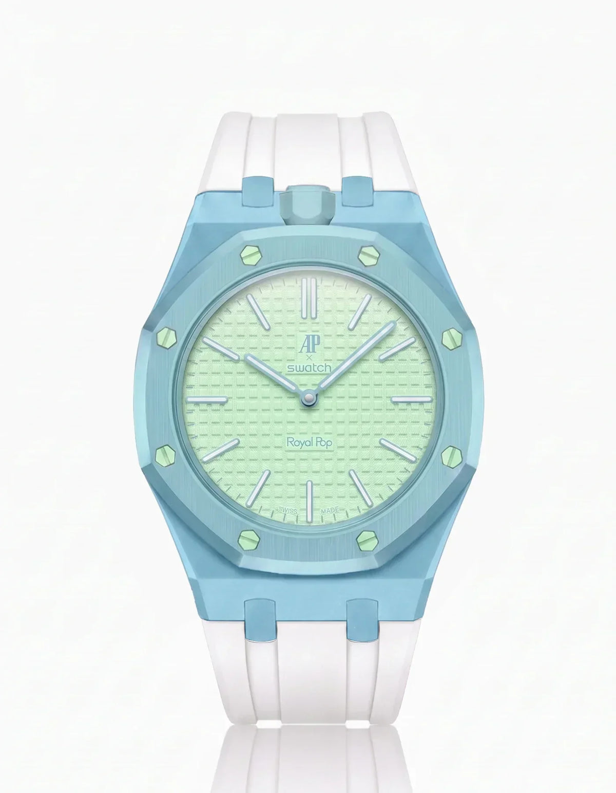 Silicone Strap & Case  Royal Pop  Blaue Acht(Customize  Colors)