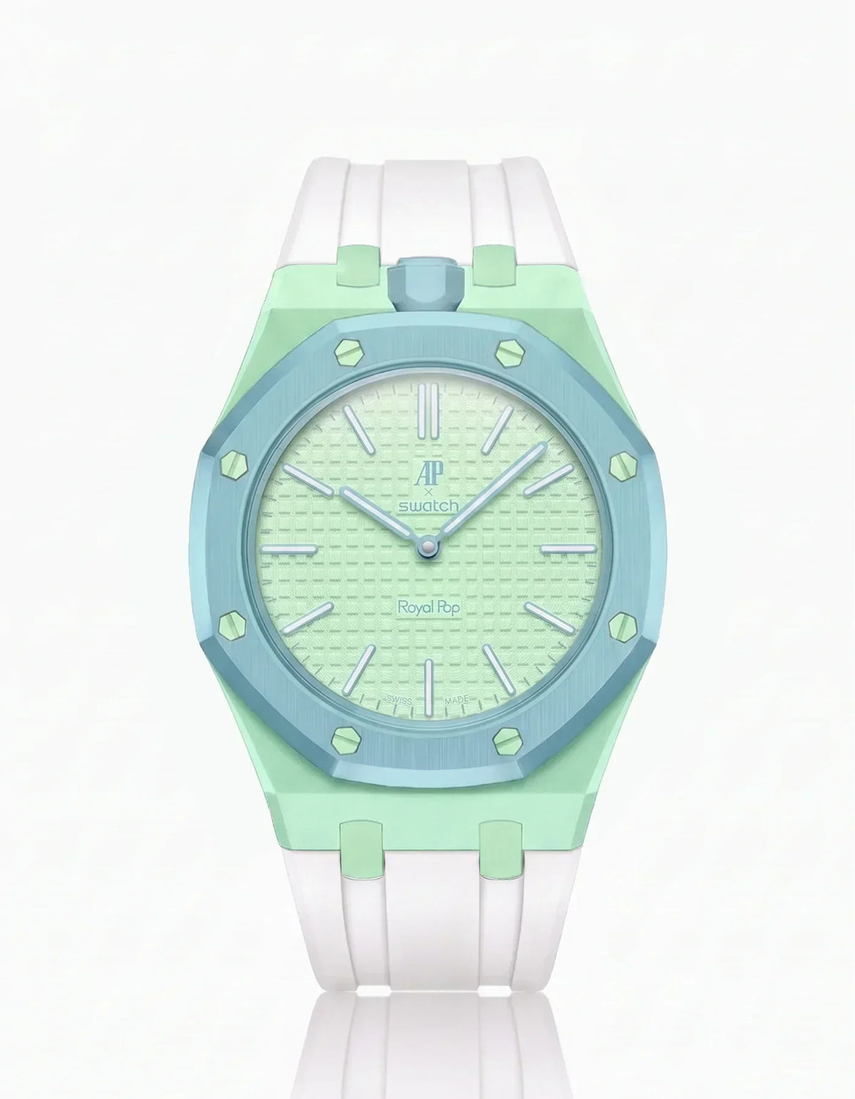 Silicone Strap & Case  Royal Pop  Blaue Acht(Customize  Colors)