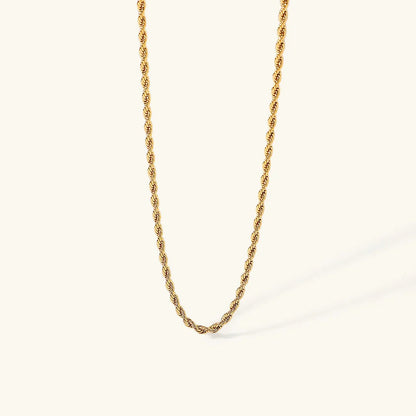 [ElanLuxe]Calle Rope Chain Gold Necklace
