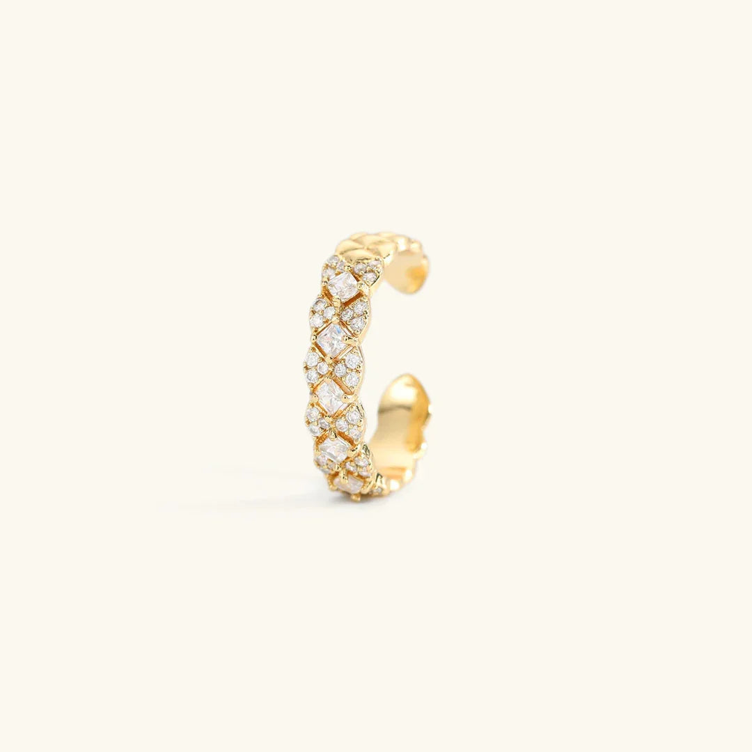 [ElanLuxe]Camille Gold Patterned Ring