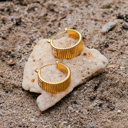 [ElanLuxe]Carole Gold Hoop Earrings