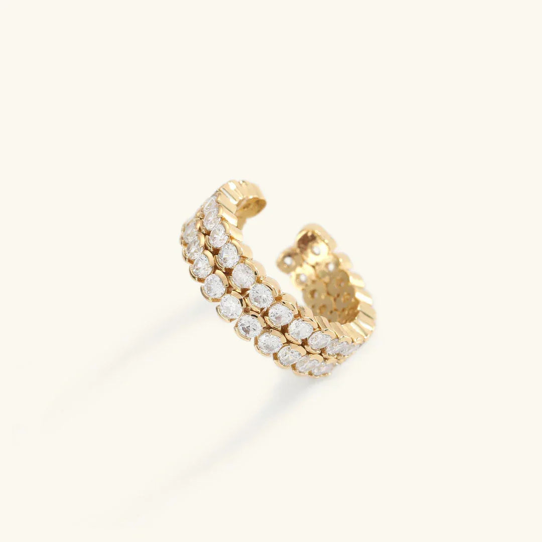 [ElanLuxe]Cassandra Studded Gold Ring
