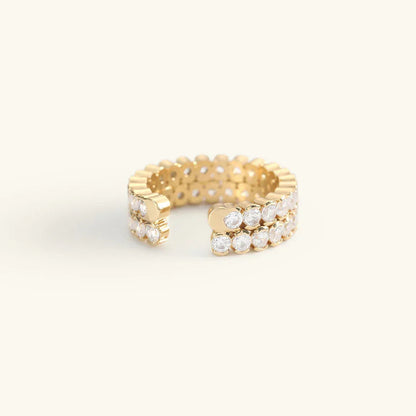 [ElanLuxe]Cassandra Studded Gold Ring