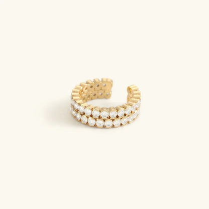[ElanLuxe]Cassandra Studded Gold Ring