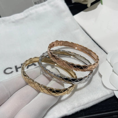 [ElanLuxe Jewelry]KOKO CRUSH HALF DIAMONDS GLOD SILVER ROSE GOLD