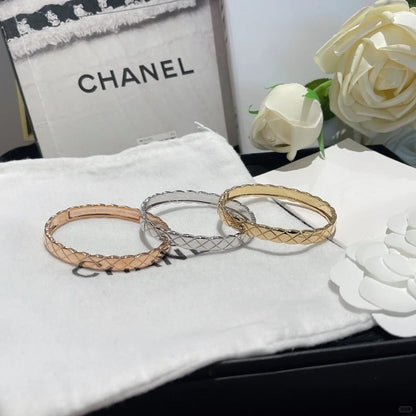 [ElanLuxe Jewelry]KOKO CRUSH HALF DIAMONDS GLOD SILVER ROSE GOLD