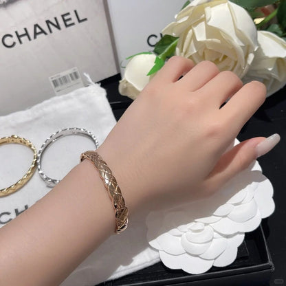 [ElanLuxe Jewelry]KOKO CRUSH HALF DIAMONDS GLOD SILVER ROSE GOLD