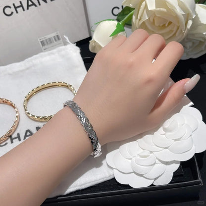 [ElanLuxe Jewelry]KOKO CRUSH HALF DIAMONDS GLOD SILVER ROSE GOLD