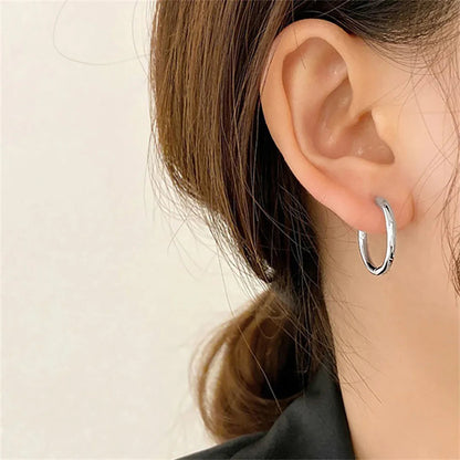 [ElanLuxe]Classic Round Hoops