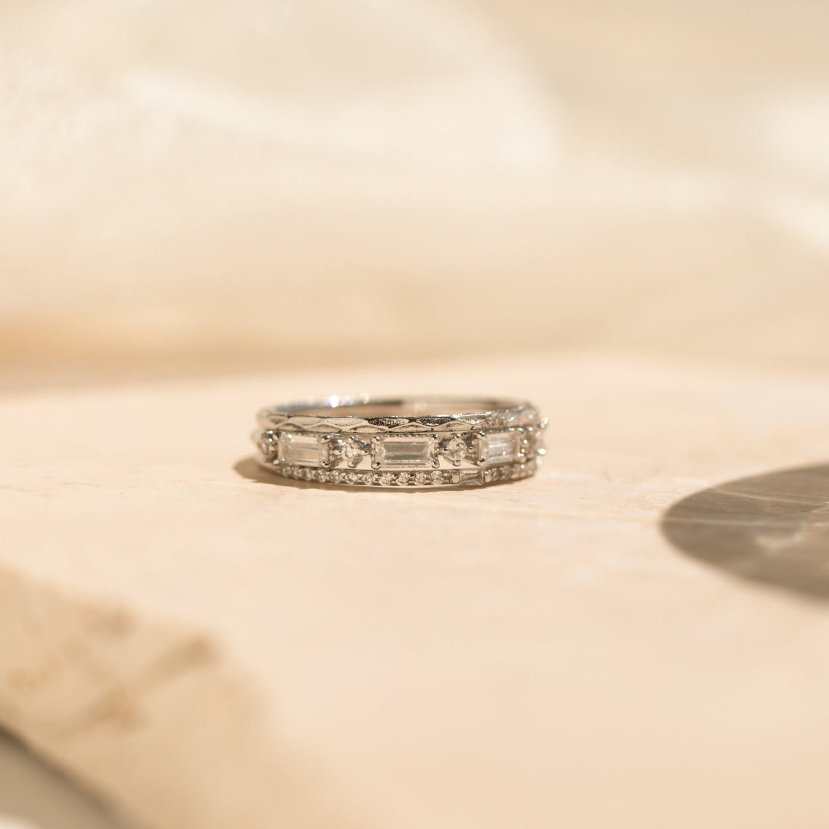 Diamond Stacking Ring Set