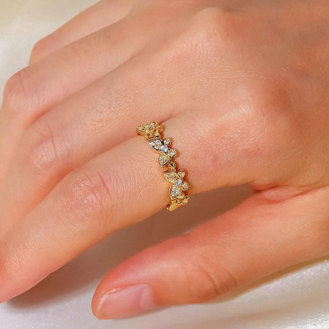 [ElanLuxe]Colleen Butterfly Gold Ring