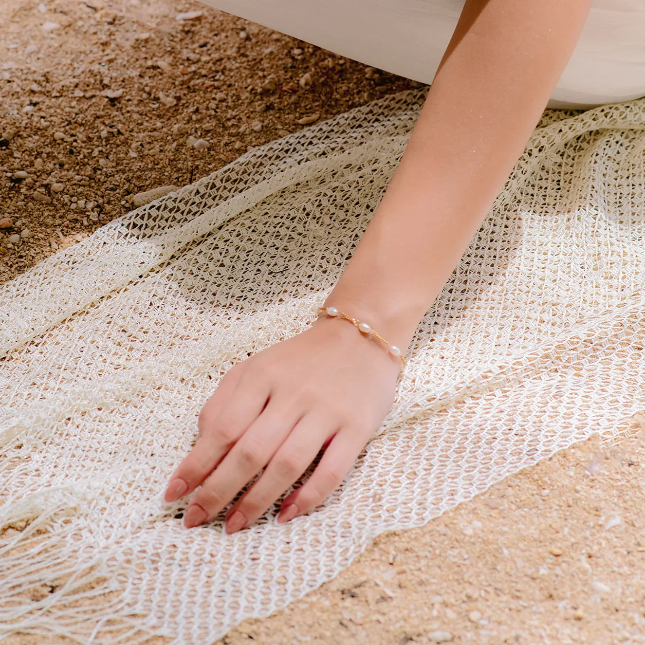 [ElanLuxe]Coralie Freshwater Pearl Bracelet