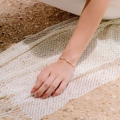 [ElanLuxe]Coralie Freshwater Pearl Bracelet