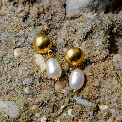 [ElanLuxe]Cornelia Freshwater Pearl Earrings