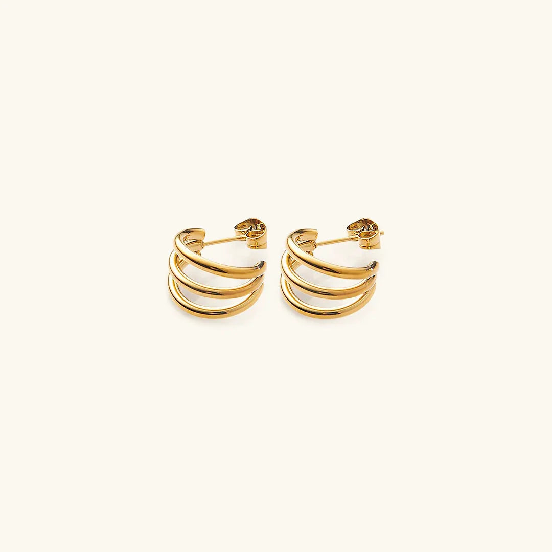 [ElanLuxe]Cradle Gold Earrings