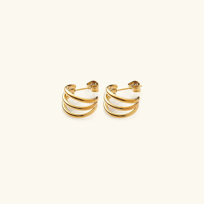 [ElanLuxe]Cradle Gold Earrings